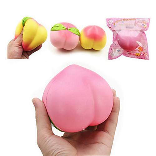 

LT.Squishies Squeeze Toy / Sensory Toy Food&Drink Fruit Jumbo Peach Stress and Anxiety Relief Office Desk Toys Novelty Squishy Kid's Summer Fun with Kids Fashion Boys' Girls'