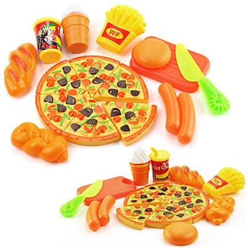 

Play Kitchen Cutting Play Food Food&Drink Fruits & Vegetables Exquisite Parent-Child Interaction Soft Plastic Kid's Boys' Girls' Toy Gift 15 pcs