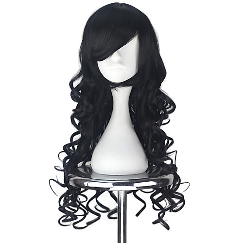 фото Косплэй парики жен. 30 дюймовый термостойкое волокно черный аниме / прицесса Lightinthebox