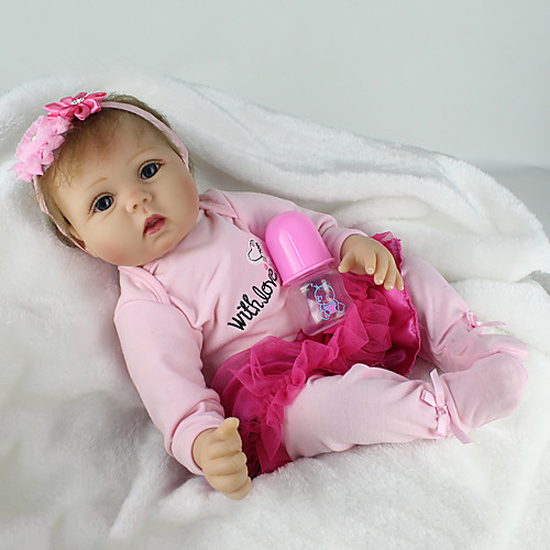 фото Npkcollection npk doll куклы реборн кукла для девочек девочки reborn baby doll 22 дюймовый силикон винил - как живой милый стиль ручная работа безопасно для детей non toxic милый детские девочки / ce Lightinthebox