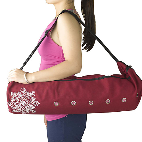фото 22 l сумка для коврика для йоги - спорт в свободное время, фитнес большая вместимость, водонепроницаемость, дышащий холст серый, лиловый, красный Lightinthebox
