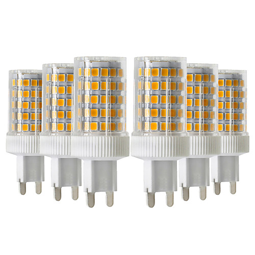 фото Ywxlight 6pcs 10w 900-1000lm g9 привело двухполюсные огни 86led 2835smd высококачественная керамическая диммированная светодиодная лампочка переменного тока 220-240v Lightinthebox