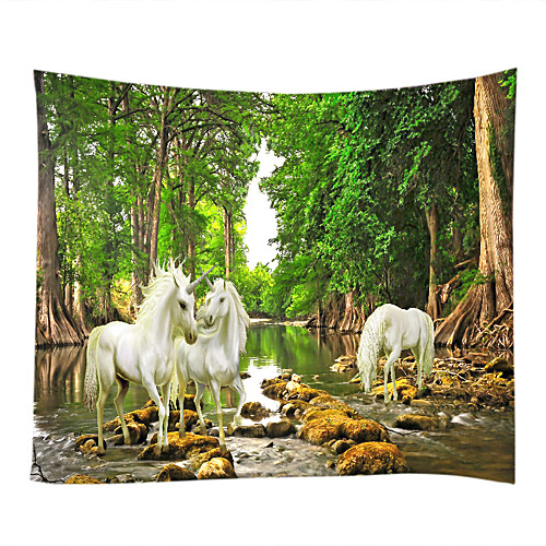 

Garden Theme Animals Wall Decor 100% Polyester Contemporary Modern Wall Art, Wall Tapestries Decoration
