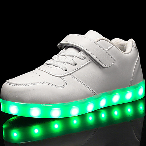 

Boys' / Girls' LED / Comfort / LED Shoes Leatherette Sneakers Little Kids(4-7ys) / Big Kids(7years ) Walking Shoes Lace-up / Hook & Loop / LED White / Black / Red Spring