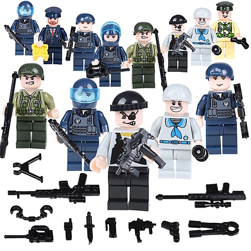 

Building Blocks Military Blocks Construction Set Toys 19 pcs People Soldier compatible Legoing School Stress and Anxiety Relief Parent-Child Interaction Classic People Image Unisex Boys' Girls' Toy