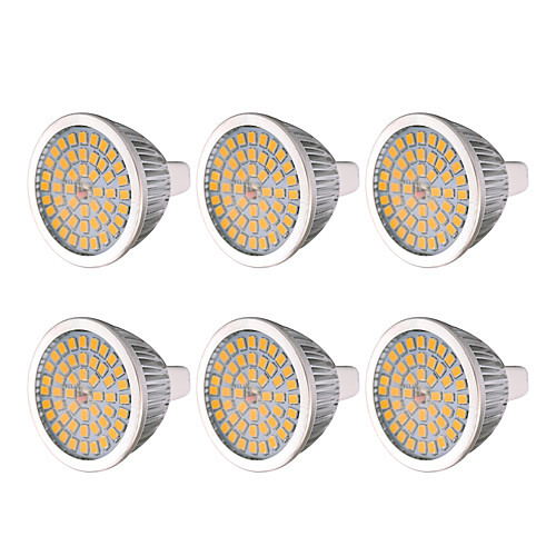 

ywxlight 6pcs mr16 7w 48led лампочка теплая белая холодная белая натуральная белая 2835smd светодиодная лампа накаливания для домашнего освещения dc 12 v