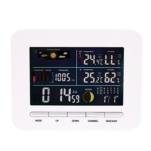 

смарт-термометр приемник будильника температура и влажность датчик гигрометр 1pack lcd on / off крытый офис кухня домашний открытый