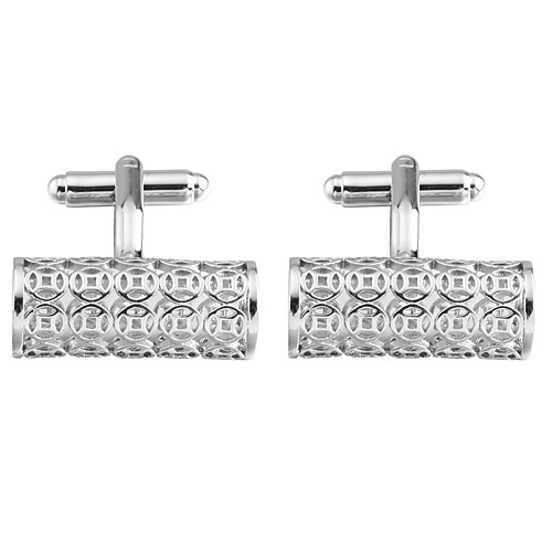 

Cufflinks Classic Vintage Brooch Jewelry Silver For Daily Formal