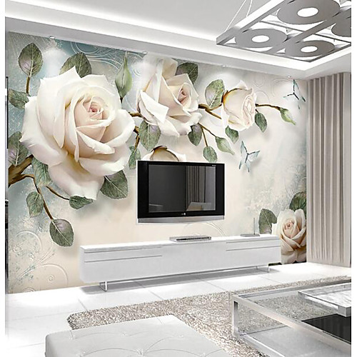 

светло-розовая роза на заказ 3d большие настенные покрытия настенные обои подходят ресторан телевизор фон цветок