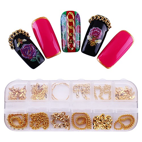 

1 pcs Nail Painting Tools Hollowed nail art Manicure Pedicure Party / Evening / Daily / Carnival Metallic