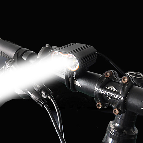 фото Светодиодная лампа велосипедные фары передняя фара для велосипеда фары для велосипеда led велоспорт велоспорт водонепроницаемый несколько режимов простота установки перезаряжаемая батарея 1600 lm Lightinthebox