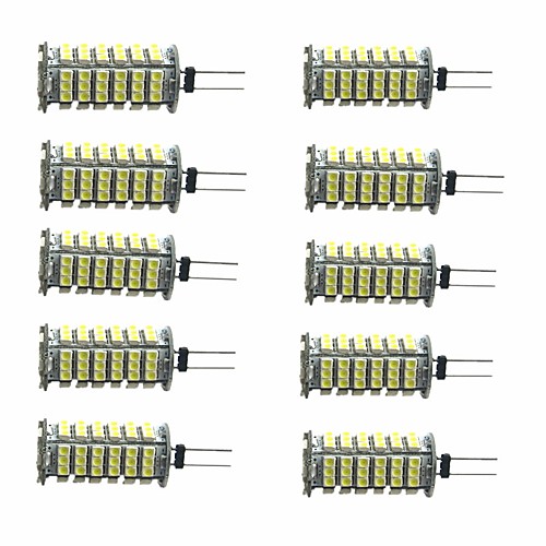

10 шт. 3 W Двухштырьковые LED лампы 350 lm G4 T 1 Светодиодные бусины SMD 3528 Декоративная Тёплый белый Холодный белый 12 V