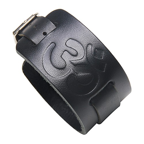 

Men's Leather Bracelet Rock Elegant Leather Bracelet Jewelry Black / Brown For Street Club