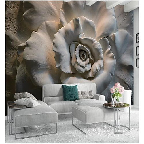 

Цветочный принт Ар деко 3D Украшение дома Классика Modern Облицовка стен, холст материал Клей требуется фреска, Обои для дома