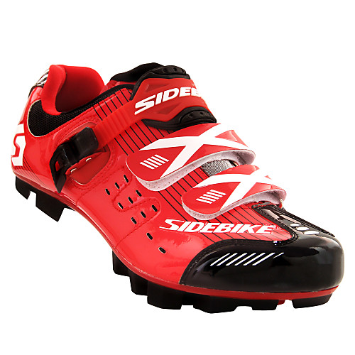 фото Sidebike взрослые обувь для горного велосипеда нейлон дышащий противозаносный амортизация велоспорт красный / черным муж. обувь для велоспорта / искусственное волокно / липучка Lightinthebox