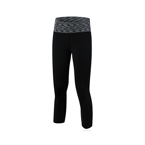 

Women's Running Cropped Pants Sports 3/4 Tights Leggings Exercise & Fitness Quick Dry Breathability Camouflage Solid Colored Black Purple Red Green Blue / Stretchy