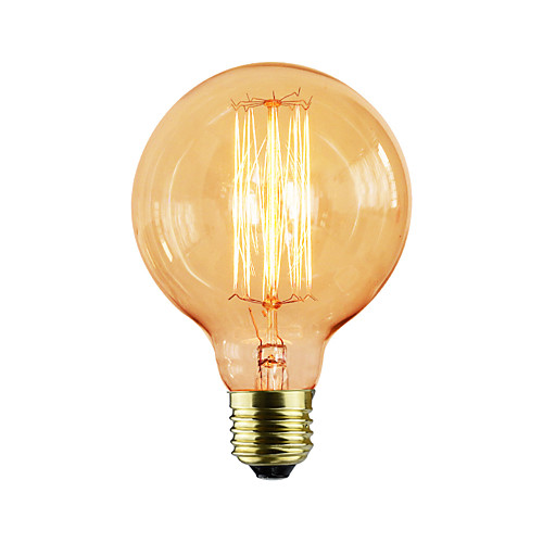 

1шт 40 W E26 / E27 G95 Желтый Прозрачный Body Лампа накаливания Vintage Эдисон лампочка 220-240 V