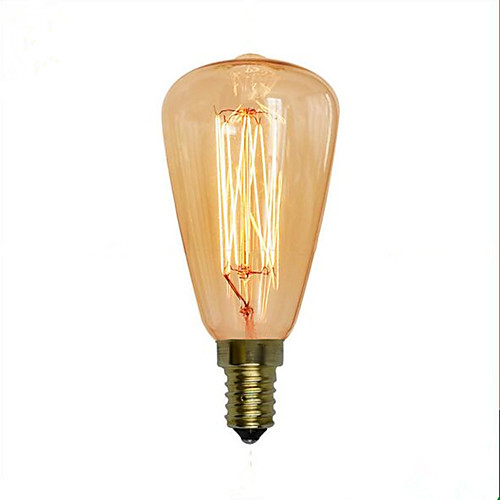

1шт 40 W E14 ST48 Тёплый белый 2300 k Ретро / Декоративная Лампа накаливания Vintage Эдисон лампочка 220-240 V