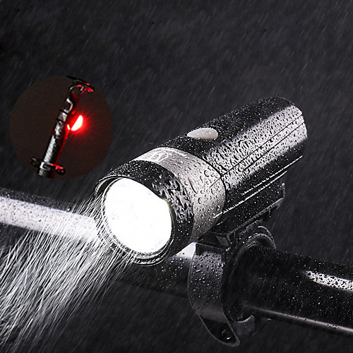 фото Светодиодная лампа велосипедные фары светодиодные фонари передняя фара для велосипеда фары для велосипеда горные велосипеды велоспорт велоспорт водонепроницаемый портативные литий-ионная 500 lm Lightinthebox