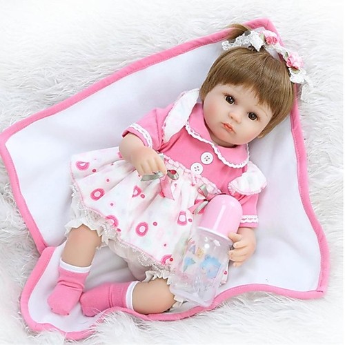 фото Npkcollection npk doll куклы реборн кукла для девочек девочки 18 дюймовый силикон - новорожденный как живой милый стиль экологичные ручная работа безопасно для детей детские универсальные / девочки Lightinthebox