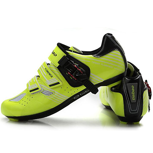 фото Tiebao обувь для шоссейного велосипеда углеволокно противозаносный велоспорт черный / желтый муж. обувь для велоспорта / липучка lightinthebox