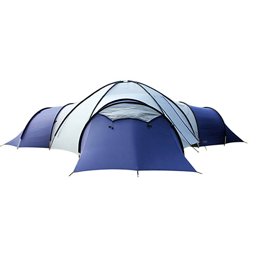 

FLYTOP 7 человек Семейный кемпинг-палатка На открытом воздухе Водонепроницаемость, С защитой от ветра, Дожденепроницаемый Однослойный Палатка Трехкомнатная >3000 mm для, Серый