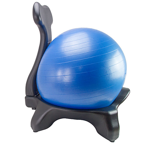 

Balance Ball Chair Foot Pump Exercise Ball / Yoga Ball 55cm Diameter PVC(PolyVinyl Chloride) PE Wheels Stability Ergonomic Physical Therapy Balance Training Yoga Pilates Exercise & Fitness For Home
