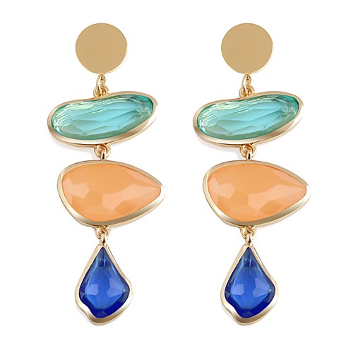 

Women's Drop Earrings Statement European Elegant Resin Earrings Jewelry Red / Blue For Party Graduation