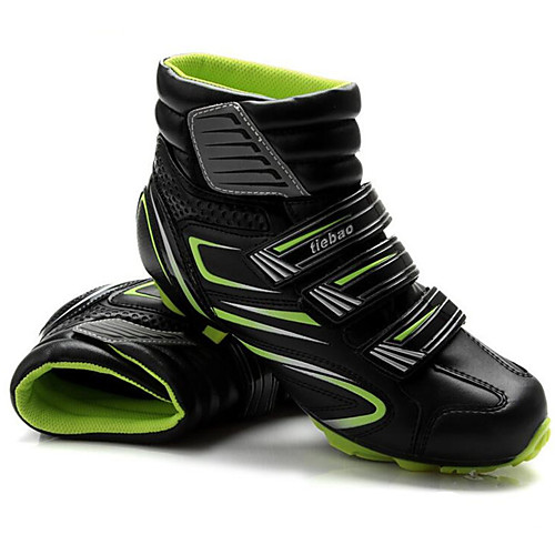 фото Tiebao обувь для горного велосипеда углеволокно противозаносный велоспорт черный / красный черный / зеленый муж. обувь для велоспорта / дышащая сетка / липучка Lightinthebox