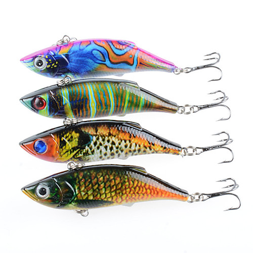 

4 pcs Vibration / VIB Fishing Lures Hard Bait Vibration / VIB Outdoor Sports & Outdoors Floating Sinking Bass Trout Pike Sea Fishing Fly Fishing Bait Casting ABS / Spinning / Jigging Fishing