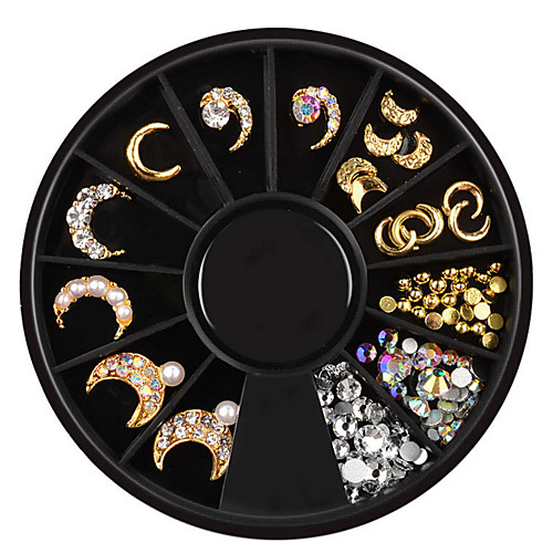 

1 pcs Nail Jewelry Special Designed nail art Manicure Pedicure Casual / Daily Metallic / Rhinestone