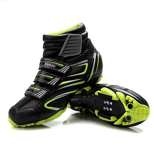 фото Tiebao обувь для горного велосипеда углеволокно противозаносный велоспорт черный / красный черный / зеленый муж. обувь для велоспорта / дышащая сетка / липучка Lightinthebox