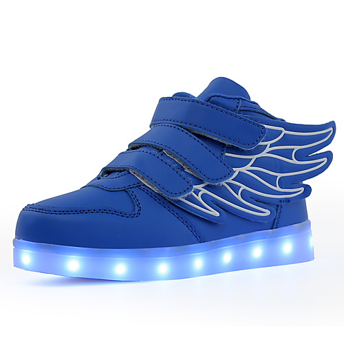 

Boys' / Girls' LED / LED Shoes PU Sneakers Toddler(9m-4ys) / Little Kids(4-7ys) / Big Kids(7years ) Walking Shoes Buckle / LED / Luminous White / Black / Red Fall / Winter / Rubber