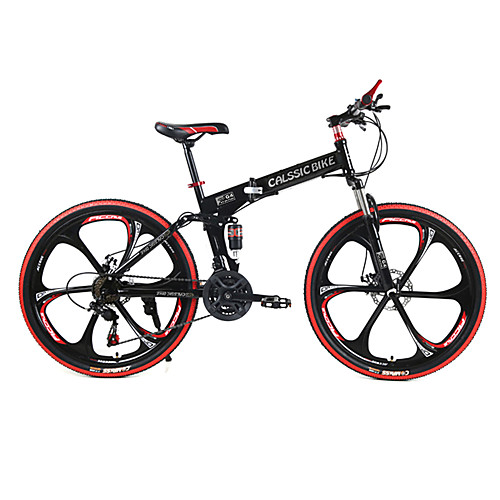

Горный велосипед / Складные велосипеды Велоспорт 21 Скорость 26 дюймы / 700CC SHIMANO TX30 Двойной дисковый тормоз Вилка Задняя подвеска Обычные Сталь / #, Красный / черным