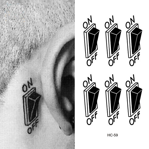 

10 pcs Tattoo Stickers Temporary Tattoos Flower Series Body Arts Arm