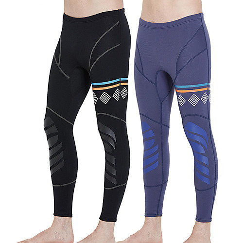 

Men's Wetsuit Pants 1.5mm CR Neoprene Tights Bottoms UV Sun Protection Ultraviolet Resistant Knee Pads - Outdoor Exercise Diving / Boating Watersports Solid Colored Spring, Fall, Winter, Summer