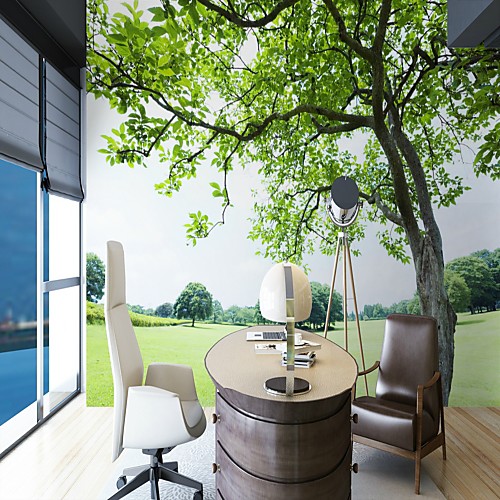

зеленое дерево пейзаж на заказ обои 3d настенные обои подходит для офиса ресторан спальня кафе детская комната