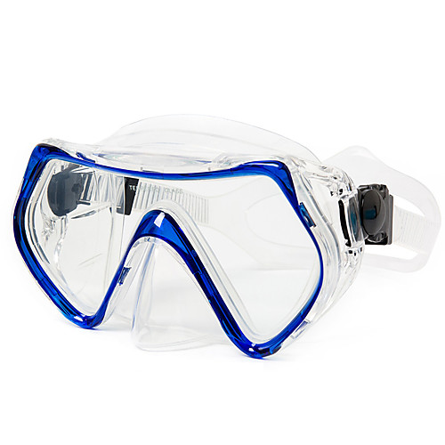 фото Дайвинг маски противо-туманное покрытие два окна - дайвинг кремнийорганическая резина - назначение взрослые синий / сухая трубка Lightinthebox