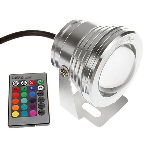 

YouOKLight 1шт 10 W Подводное освещение Дистанционно управляемый / Декоративная RGB 12 V Бассейн 1 Светодиодные бусины