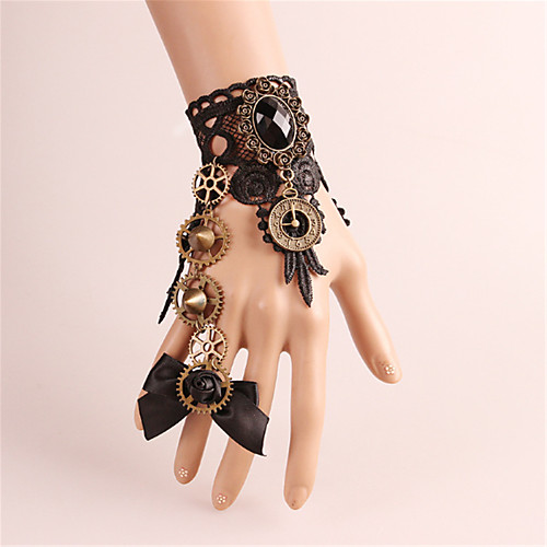 

Ring Bracelet / Slave bracelet Gothic Lolita Cosplay Lolita Gothic Steampunk Metal Alloy Lace For Cosplay Women's Girls' Costume Jewelry Fashion Jewelry / 1 Bracelet / Clockwork