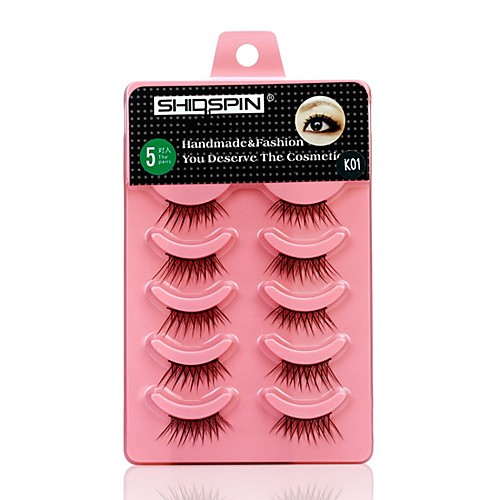 

Eyelash Extensions False Eyelashes 10 pcs Professional Volumized Natural Curly Fiber Daily Professional Full Strip Lashes Thick - Makeup Daily Makeup Professional Portable Cosmetic Grooming Supplies