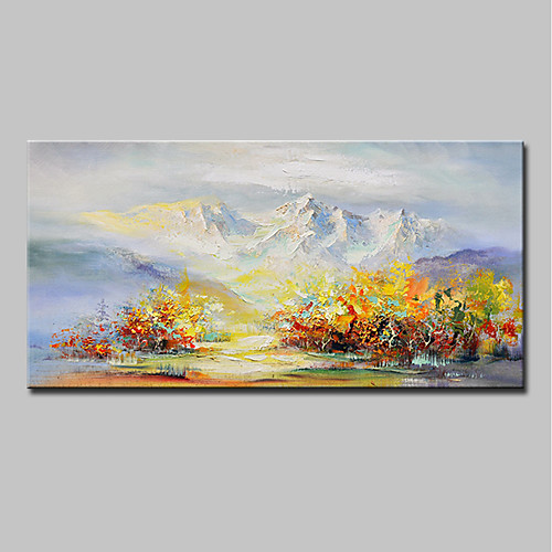 

Oil Painting Hand Painted - Abstract / Landscape Modern Canvas