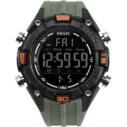 

Men's Military Watch Digital Watch Japanese Silicone Black / Blue / Clover 30 m Water Resistant / Waterproof Chronograph Casual Watch Digital Casual - Blue Black / White Black / Silver Two Years