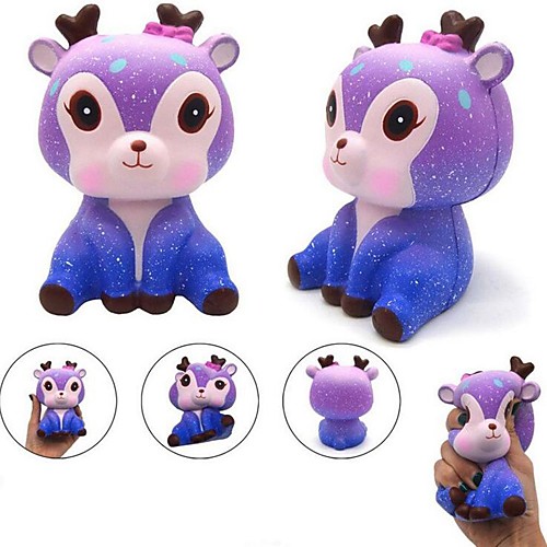 

LT.Squishies Squeeze Toy / Sensory Toy Deer Galaxy Starry Sky Stress and Anxiety Relief New Design Squishy PEVA for Kid's Adults All Boys' Girls'
