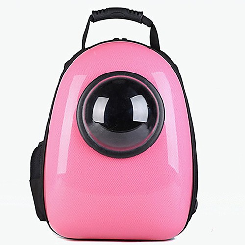

Dog Rabbits Cat Carrier Bag & Travel Backpack Waterproof Portable Mini Pet Oxford Cloth Solid Colored Classic Fashion Black Silver Pink
