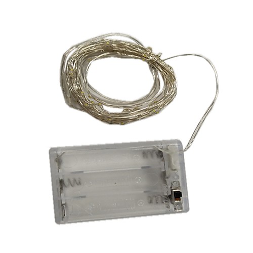

6м Гирлянды 60 светодиоды SMD 0603 Тёплый белый / Разные цвета Декоративная Аккумуляторы AA 1шт / IP44