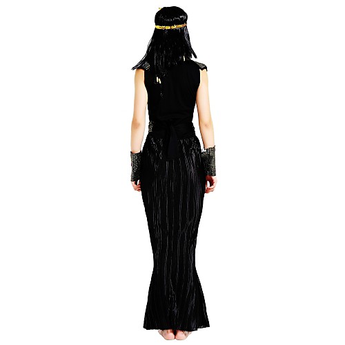 фото Египетские костюмы клеопатра древний египет хэллоуин платья маскарад костюм жен. костюм черный винтаж косплей / платье / пояс / головные уборы / neckwear / фиксатор запястья Lightinthebox