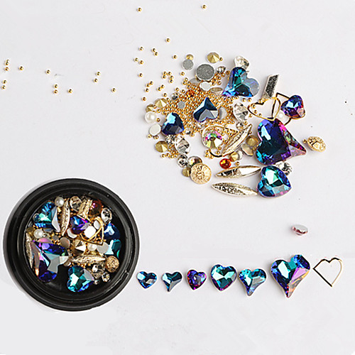 

1 pcs Crystal / Rhinestone Style Nail Jewelry For Finger Nail nail art Manicure Pedicure Daily Wear Rhinestone