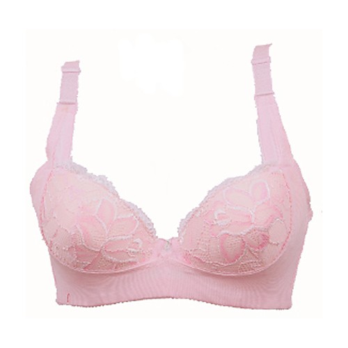 

Women's Push-up Underwire Bra 3/4 Cup Bra Floral Jacquard Cotton Daily Going out Blushing Pink Black Beige