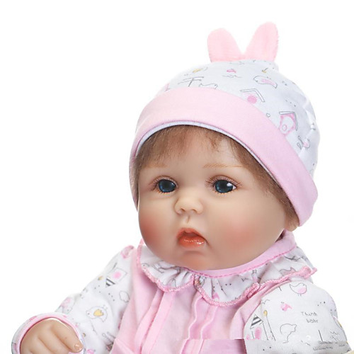 фото Npkcollection npk doll куклы реборн 16 дюймовый силикон - новорожденный как живой милый стиль безопасно для детей non toxic ручные прикладные ресницы детские мальчики / девочки игрушки подарок Lightinthebox